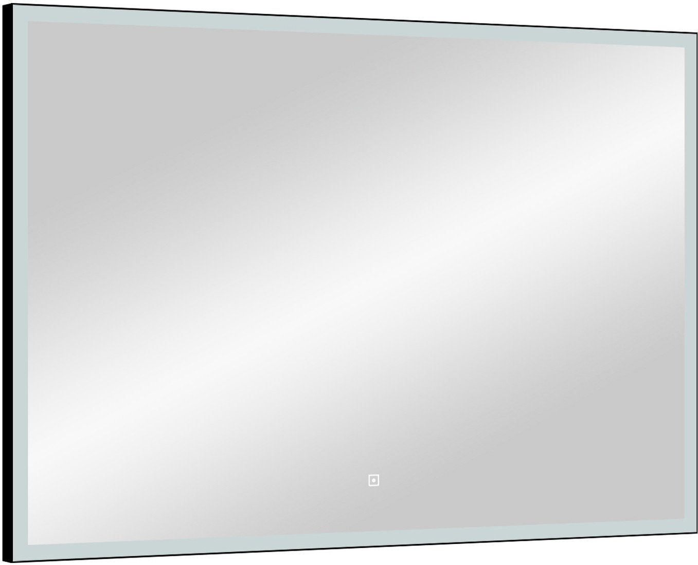Континент Зеркало Frame Black Led 100x70