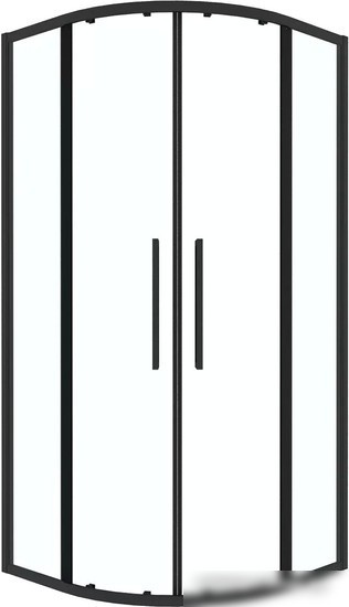 Душевой уголок Grossman Cosmo 80x80x195 301.K33.02.8080.21.00 (черный матовый/прозрачное стекло)