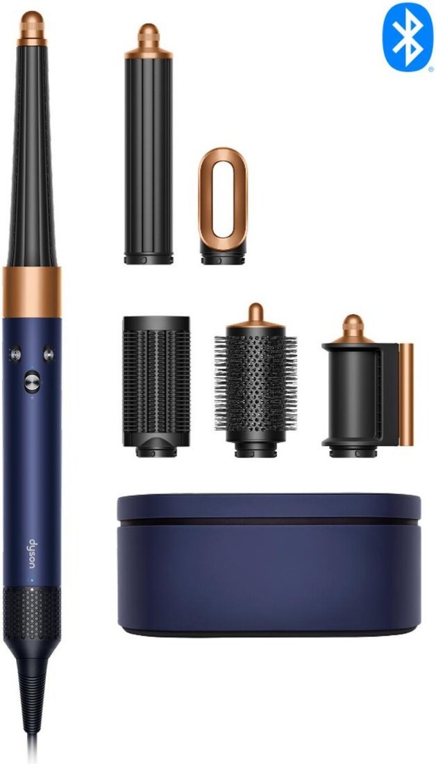Фен-стайлер Dyson Airwrap Complete Long HS08 i.d. (с переходником на евровилку, берлинская лазурь/медный)