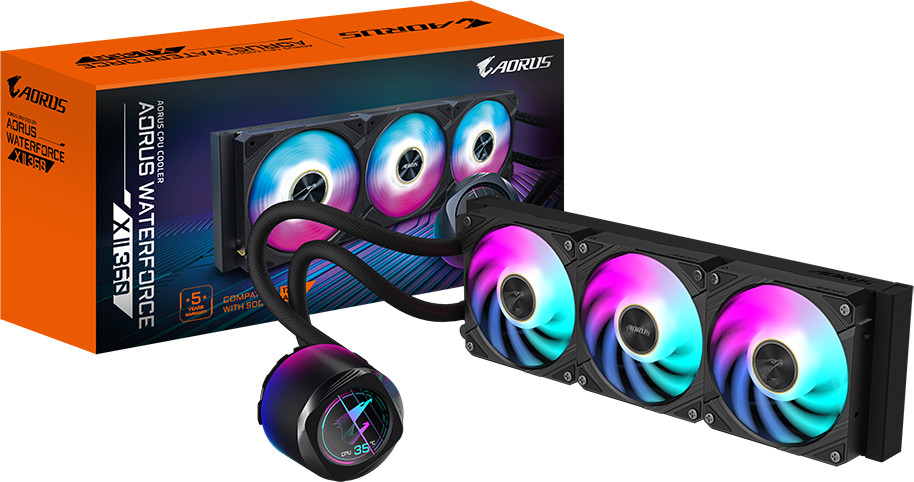 Жидкостное охлаждение для процессора Gigabyte Aorus Waterforce X II 360