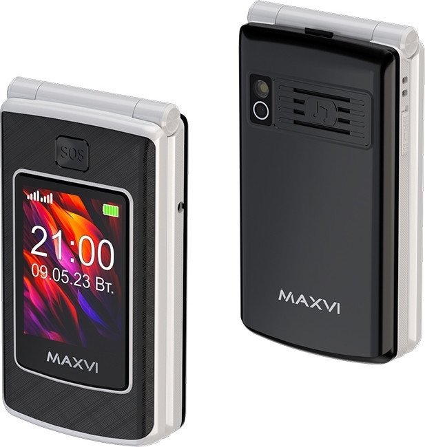Кнопочный телефон Maxvi E28 (черный)