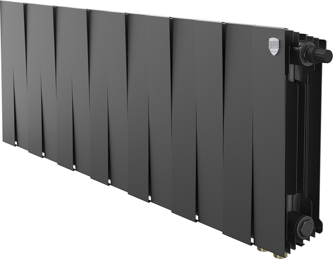 Биметаллический радиатор Royal Thermo PianoForte 300 Черный VR80 - 14 секций