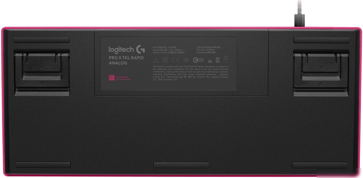 Клавиатура Logitech G Pro X TKL Rapid 920-013255 (розовый, нет кириллицы)