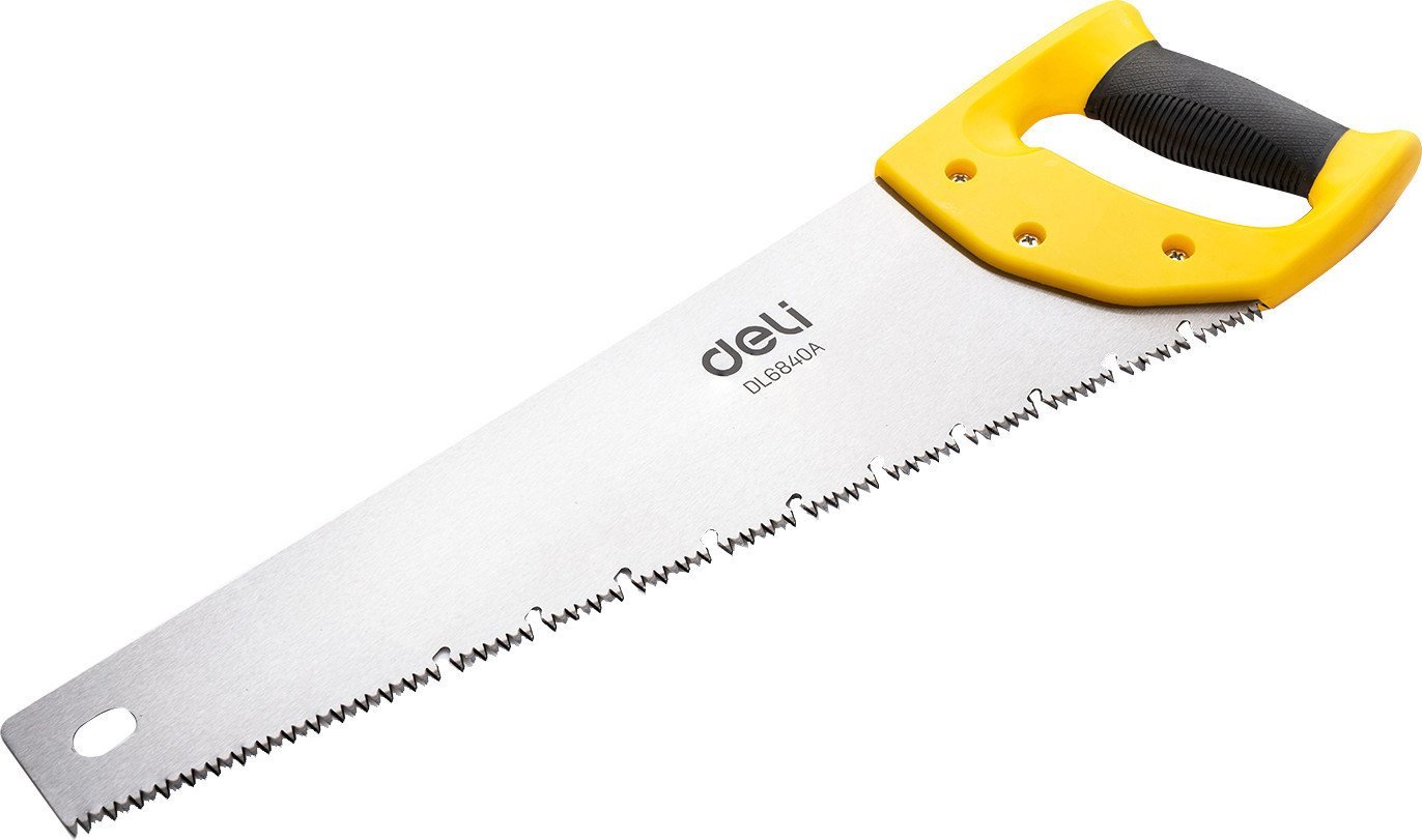 Ножовка Deli YS EDL6840A по дереву (7 TPI, 400мм, желтый/черный)
