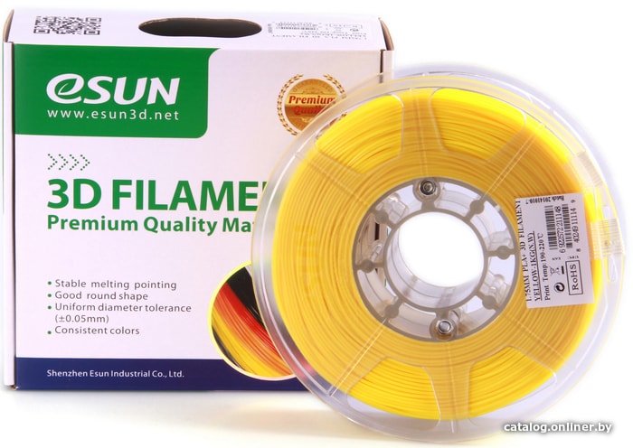eSUN PLA+ 1.75 мм 1000 г (желтый)