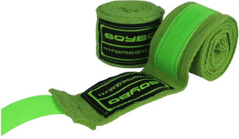 Бинт боксерский BoyBo BB2002-60 2.5 м (светло-зеленый)