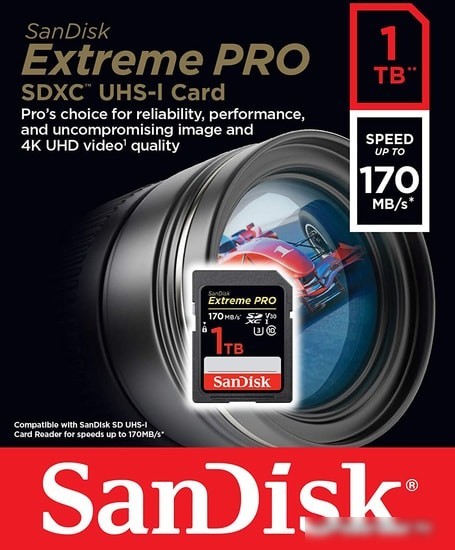 Карта памяти SanDisk Extreme PRO SDXC SDSDXXY-1T00-GN4IN 1TB