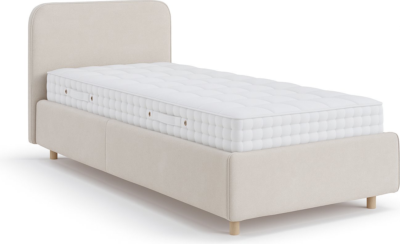 Кровать Sonit Mia 90x200 с ПМ шенилл Eclipse (01 светло-бежевый)