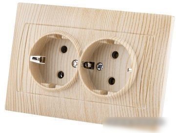 Розетка TDM Electric Лама SQ1815-0325 (сосна)