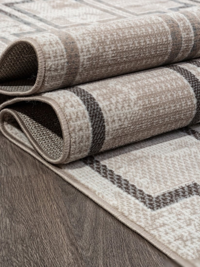 Ковер для жилой комнаты Merinos Sierra F353-STAN-BEIGE-BLUE (2x4)