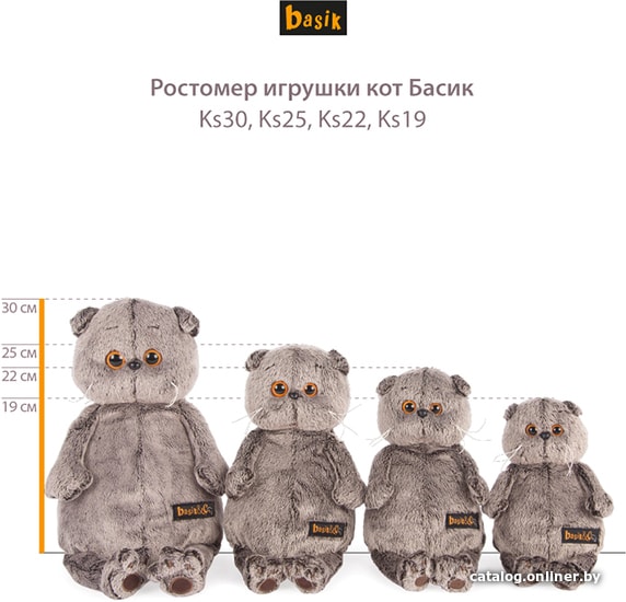 Классическая игрушка BUDI BASA Collection Басик в клубной куртке (22 см)