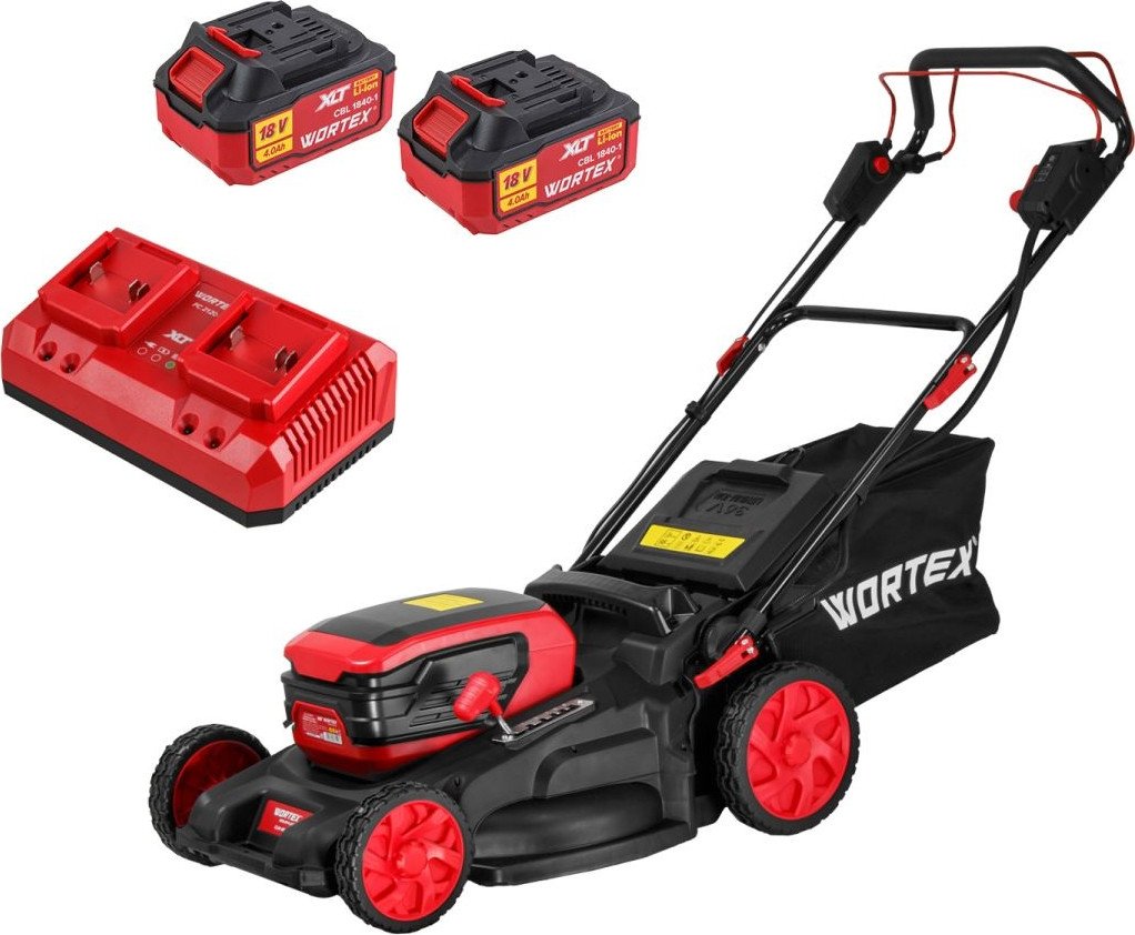 Газонокосилка Wortex CLM 4536-4 XLT Set 2334160 (с 2-мя АКБ)
