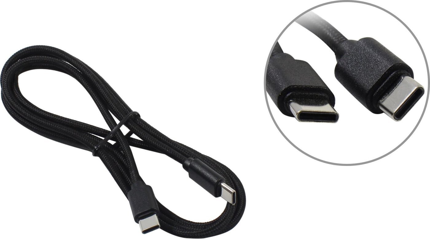Кабель 5bites TC202-612B USB Type-C - USB Type-C (1.2 м, черный)