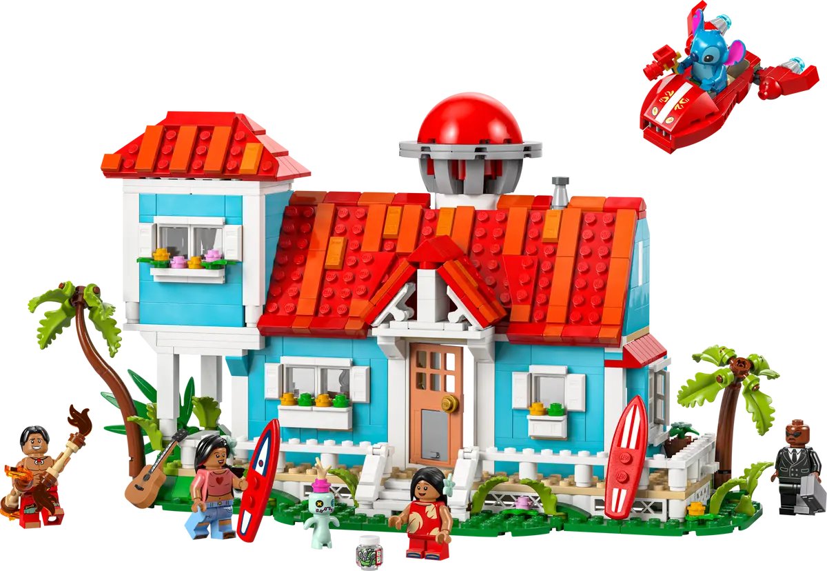 Конструктор LEGO Disney Пляжный домик Лило и Стича 43268