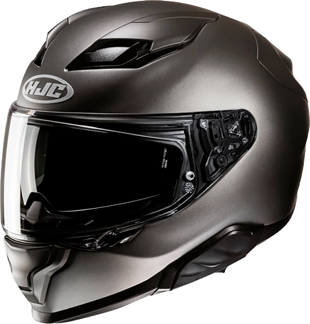 Мотошлем HJC F71 Semi Flat (2XL, титановый)