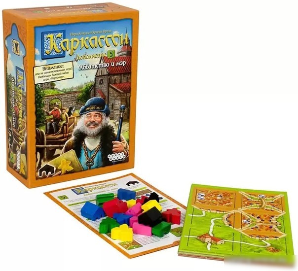 Настольная игра Мир Хобби Каркассон. Аббатство и мэр