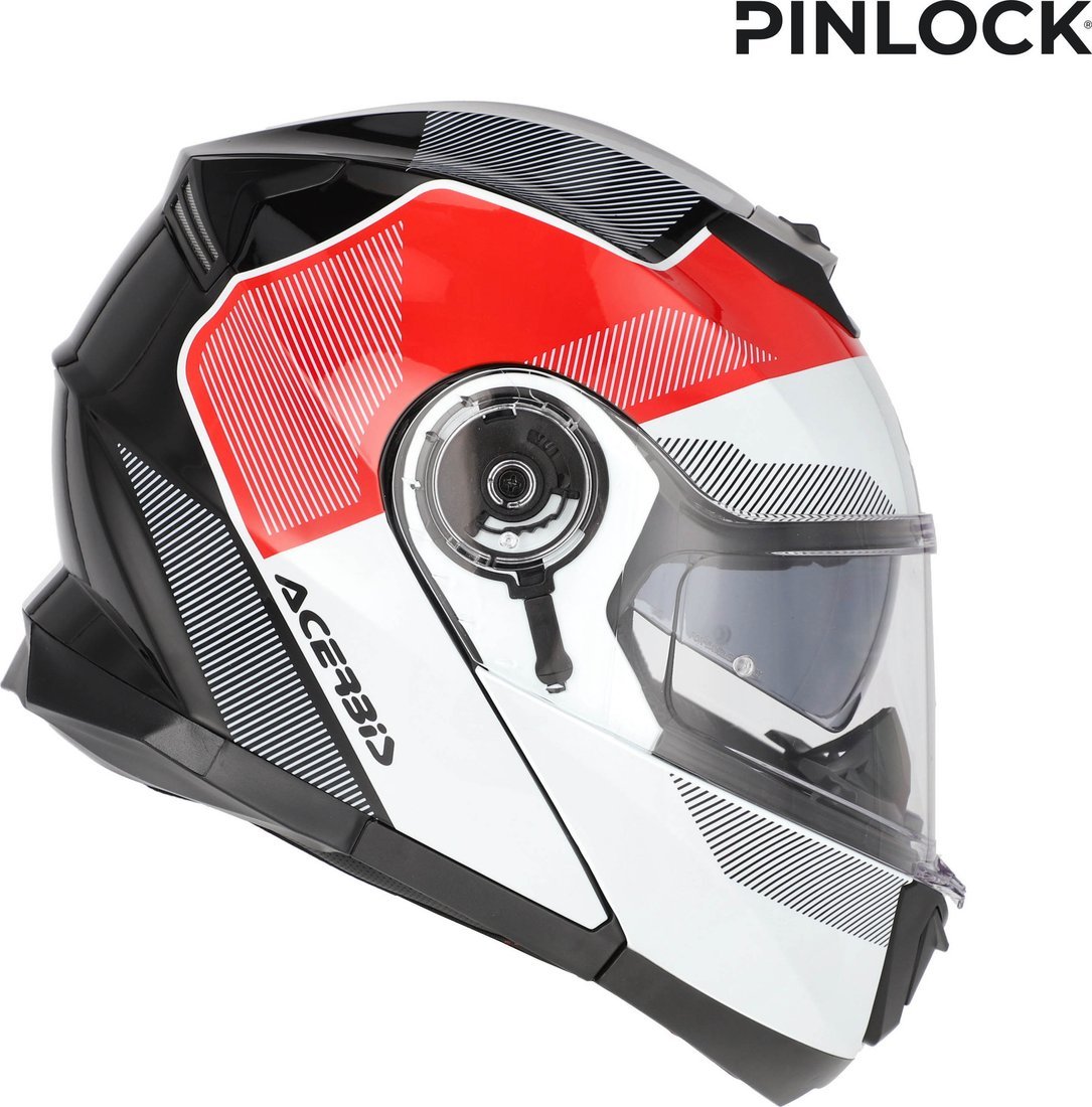 Мотошлем Acerbis Serel 22-06 0025201.239.064 (M, белый/красный)