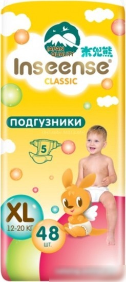 Трусики-подгузники Inseense Classic XL 12-20 кг InsCXL48Yel (48 шт)