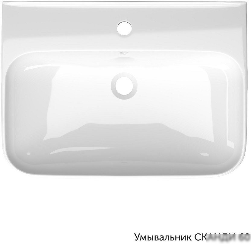 Умывальник Керамин Сканди 60 (с пьедесталом)
