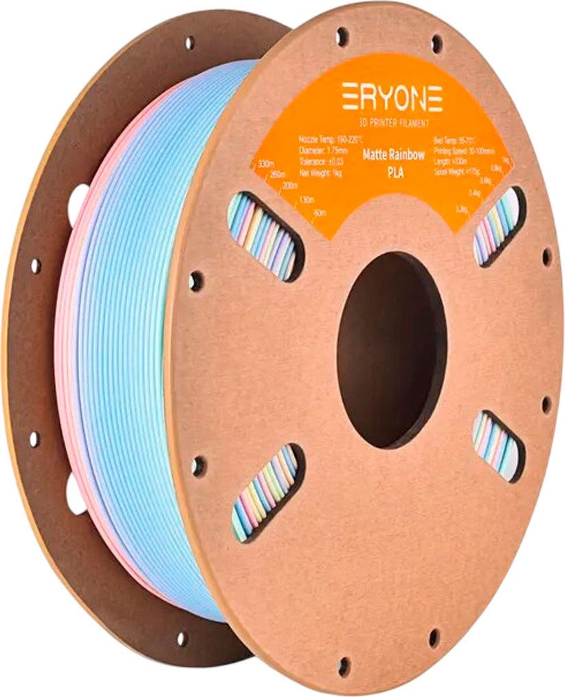 Филамент Eryone Matte Rainbow PLA B0112250 (1.75мм, 1кг, Macaron)