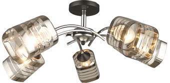 Люстра средней высоты Mirastyle SX-N-3532/5 CH+BK