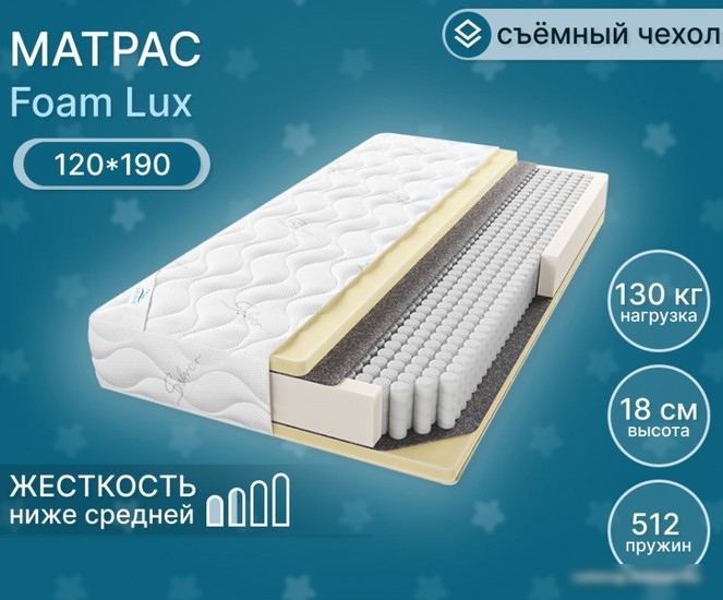 Матрас Seven Dreams Foam Lux 415429 (120x190)