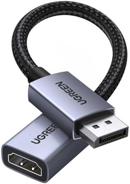 Адаптер Ugreen DP133 65982 DisplayPort - HDMI (0.2 м, черный)