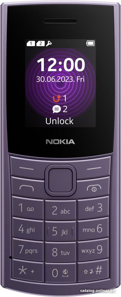 Кнопочный телефон Nokia 110 4G Dual SIM (фиолетовый)