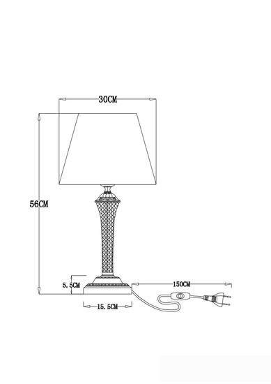 Настольная лампа Arte Lamp Gracie A7301LT-1PB