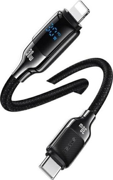 Кабель Usams SJ741 USB Type-С - Lightning (1.2 м, черный)