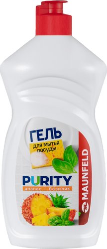 Средство для мытья посуды MAUNFELD Purity Ананас и базилик MDL450PF 450 мл