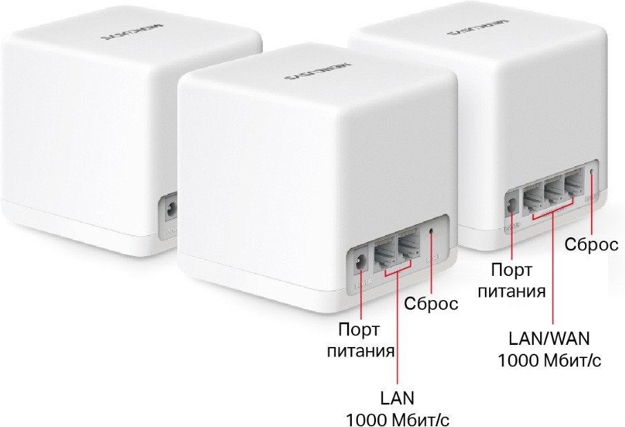 Wi-Fi система Mercusys Halo H60X (3 шт)