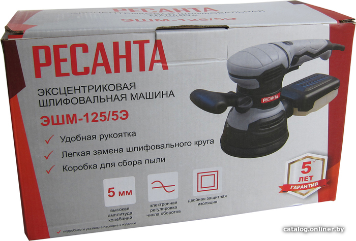 Эксцентриковая шлифмашина Ресанта ЭШМ-125/5Э