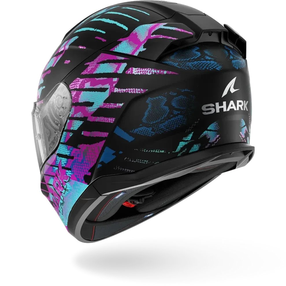 Мотошлем Shark Helmets D-Skwal 3 Reptaia Mat HE0913E-KXK-S (S, черный/хамелеон)