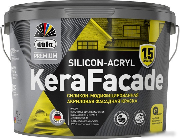 Краска Dufa ВД KeraFacade (2.5 л, белый)