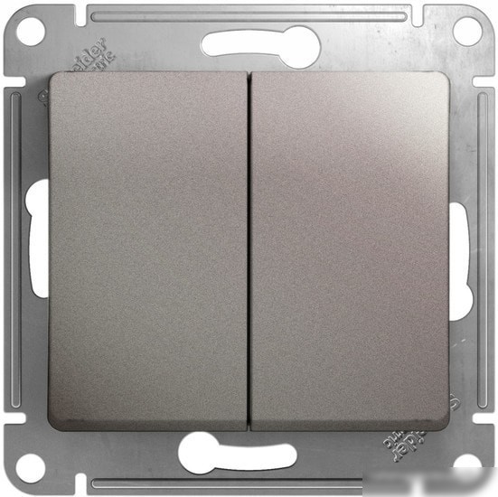 Выключатель проходной Schneider Electric Glossa GSL001265 (платиновый) Выключатель проходной Schneider Electric Glossa GSL001265 (платиновый)