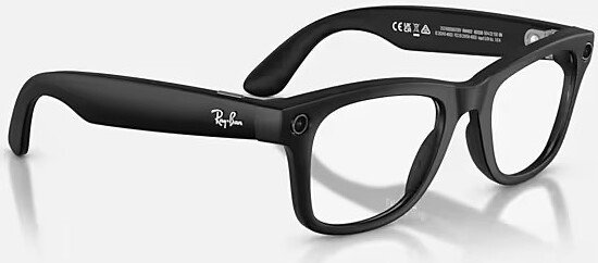 Умные очки Ray-Ban Meta Wayfarer Gen 2 RW4012 (large, черный матовый/прозрачный)