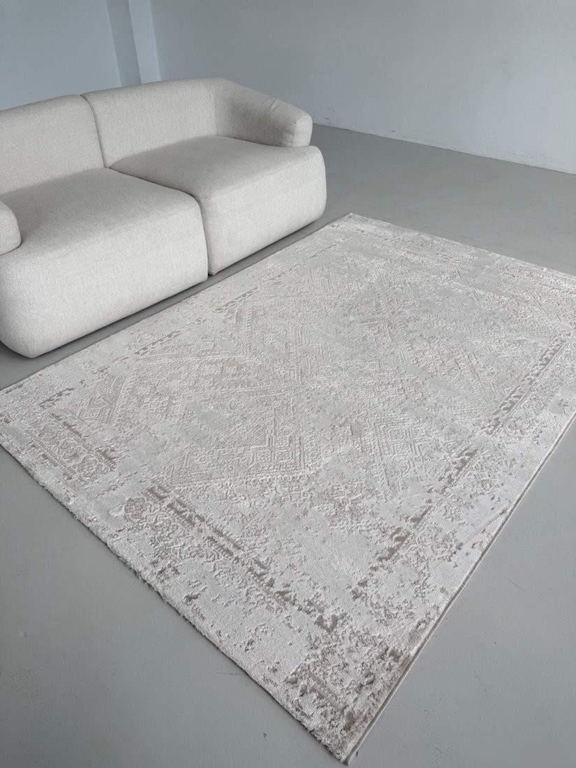 Ковер для жилой комнаты LAXMI Comfort 454 прямоугольник (1.6x3, Cream/Cream)