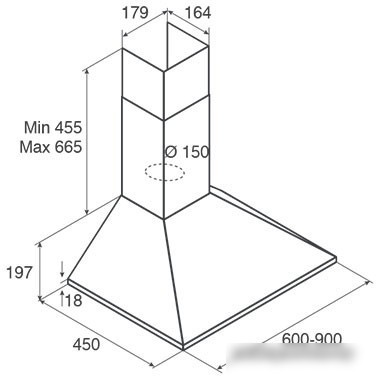 Кухонная вытяжка Jetair Gaia WH/A/60 PRF0112627B