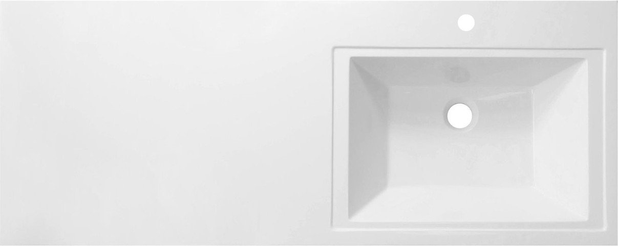 Symbolite Тумба с умывальником Даллас 110 Люкс Plus + Даллас 110x48 (подвесная, правый, эмаль белый)