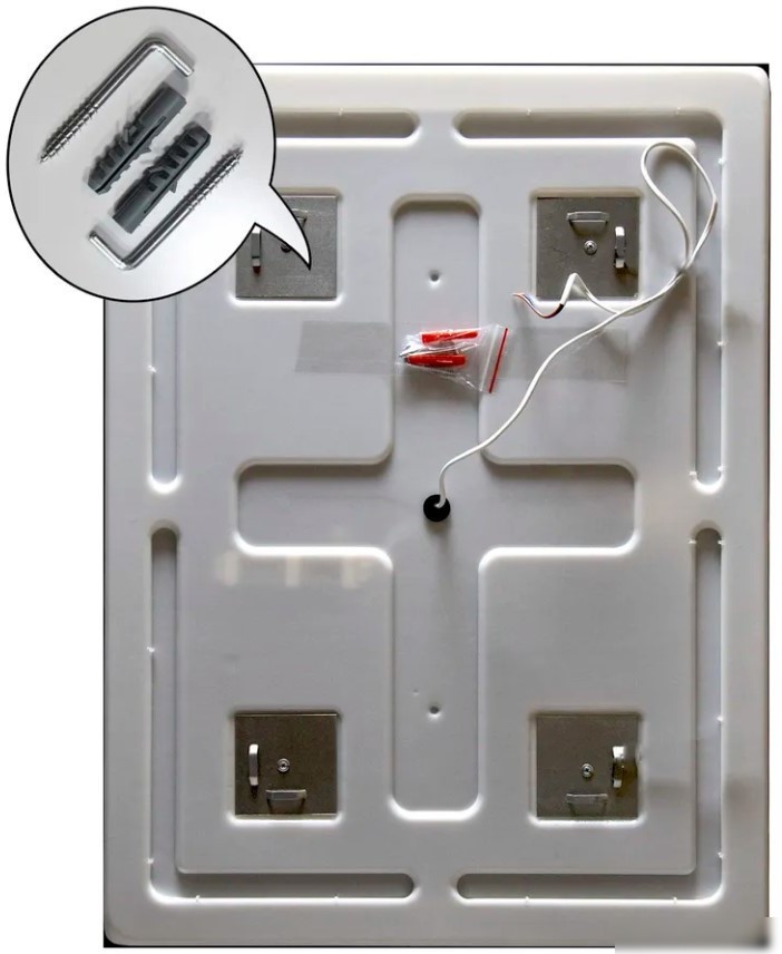 Пекам Зеркало Greta 80x120 greta-80x120MP (с подсветкой, с многофункциональной панелью, подогревом)