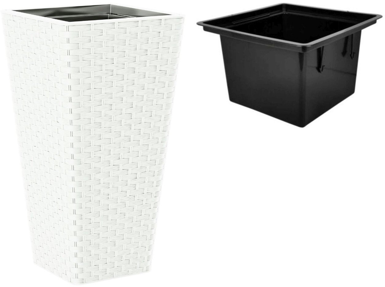 Кашпо Form-Plastic Rattana Slim FP-3890-011 (белый)