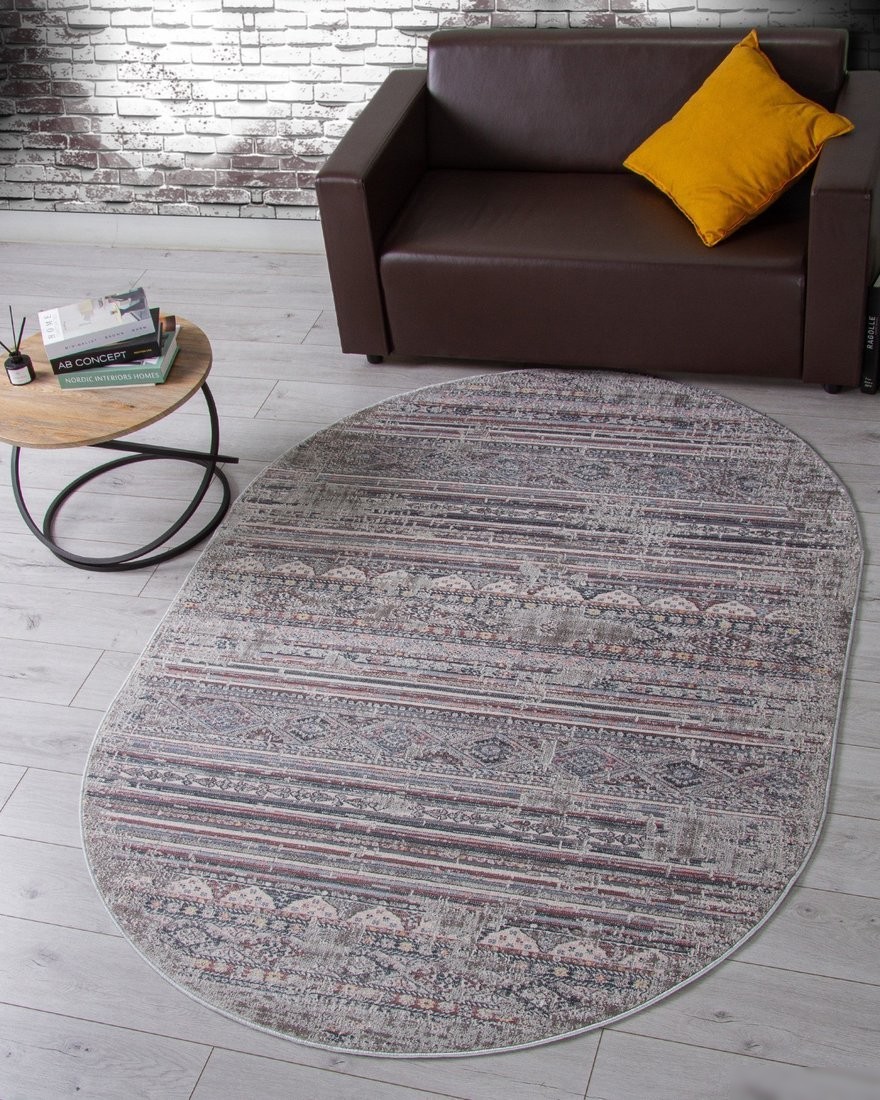 Ковер для жилой комнаты Merinos Zumma F260-OVAL-PINK (2x2.9)