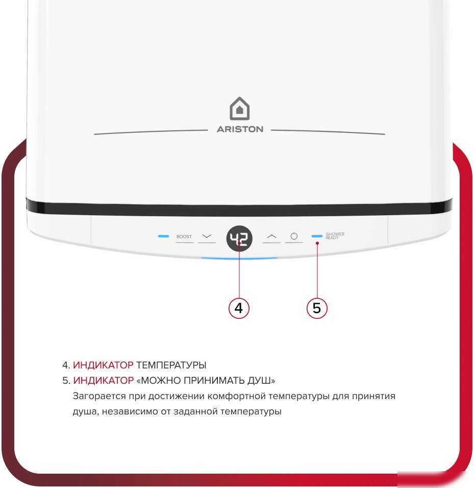 Накопительный электрический водонагреватель Ariston Velis Tech Abse Dry 50