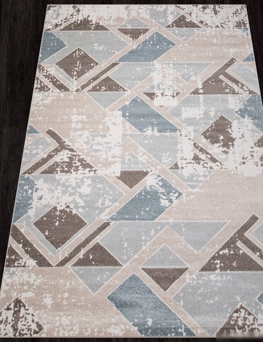 Ковер для жилой комнаты Merinos Naturel D979-STAN-BEIGE-BLUE (2х2.9)