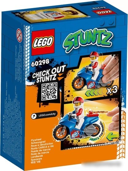 Конструктор LEGO City Stuntz 60298 Реактивный трюковый мотоцикл