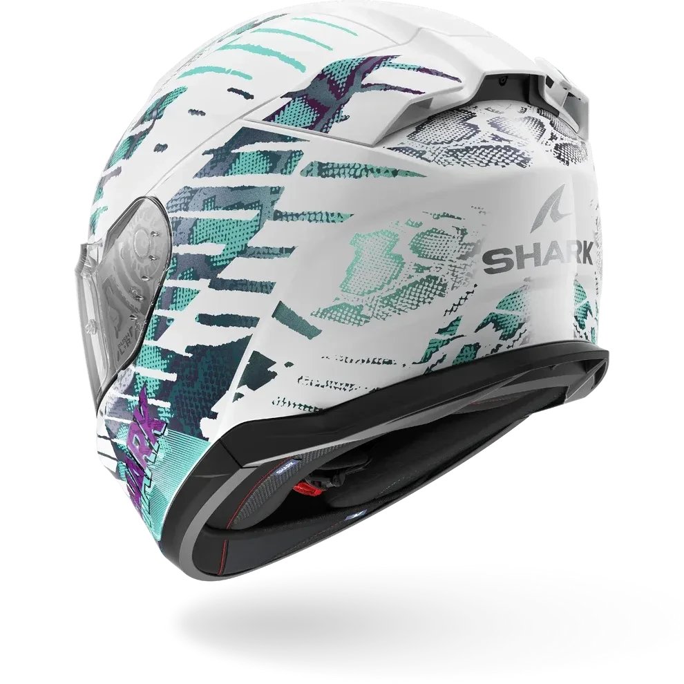 Мотошлем Shark Helmets D-Skwal 3 Reptaia Mat HE0912E-WXW-XS (XS, белый/хамелеон)
