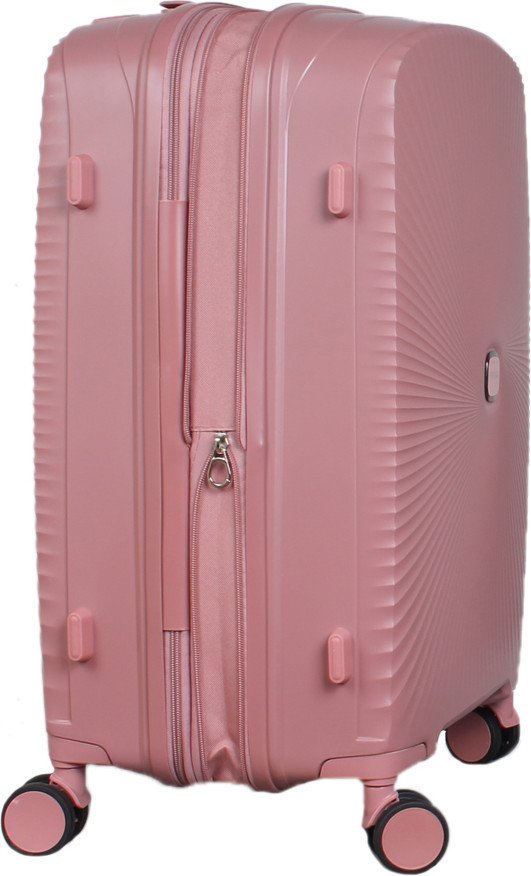 Чемодан-спиннер Eurobags PP-N81 (M, розовый)