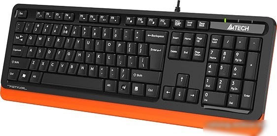 Клавиатура A4Tech Fstyler FKS10 (черный/оранжевый)
