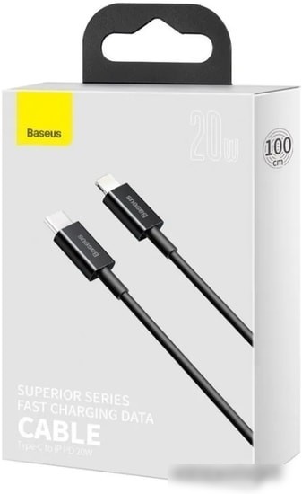 Кабель Baseus Superior Type-C - Lightning (2 м, черный)